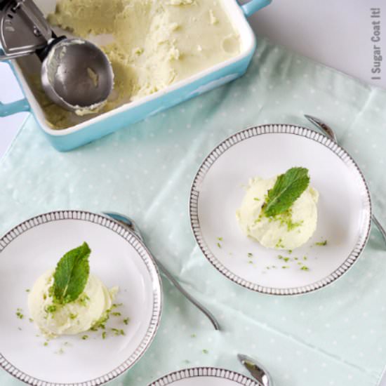 Avocado Lime Sorbet