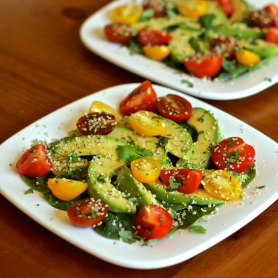 Heirloom Tomato and Avocado Salad