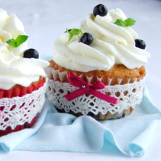 Muffins with blueberries