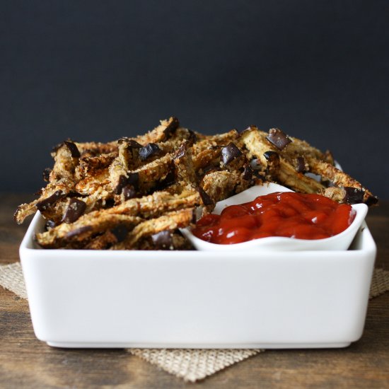 Oven Baked Eggplant Fries