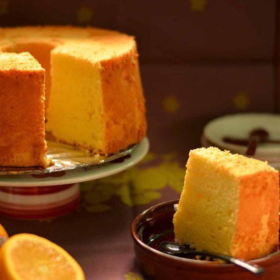 Orange chiffon cake