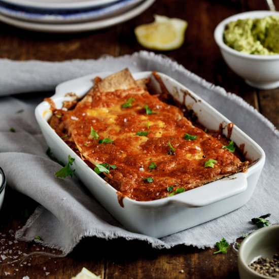 Vegetarian Enchilada Casserole