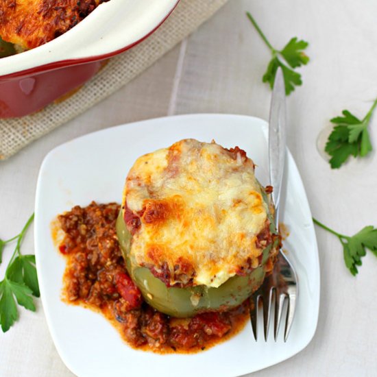 Lasagna Stuffed Bell Peppers