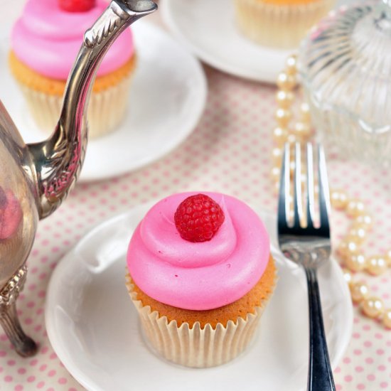 Pink Raspberry Cupcakes