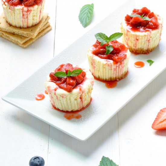 Light Cheesecake Cupcakes