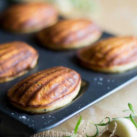 Garlic Rosemary Madeleines