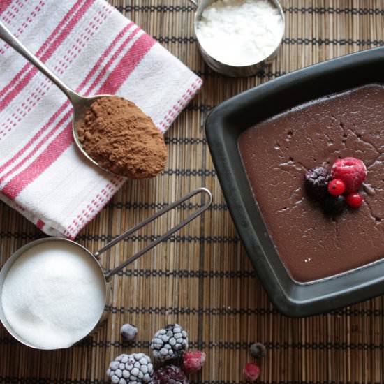 Easy Egg Free Chocolate Pudding