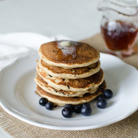 Blueberry + Banana Pancakes