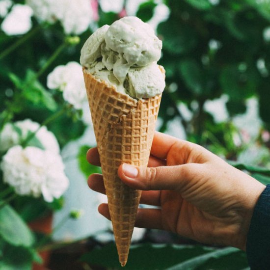 Tarragon and Mint Ice Cream