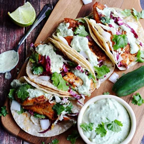 Blackened Fish Tacos