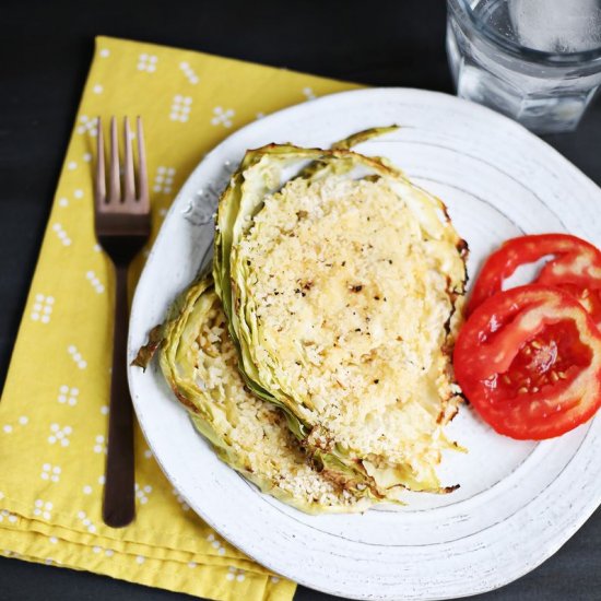 Honey Mustard Roasted Cabbage