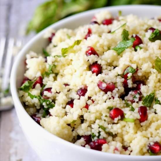 Couscous with Pomegranate and Mint