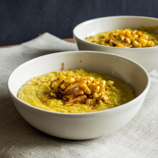 Coconut and Corn Creamy Soup