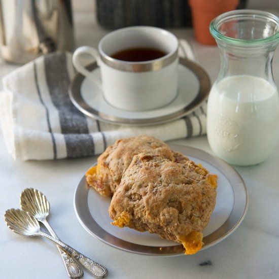 Ham, Cheese and Chive Scones