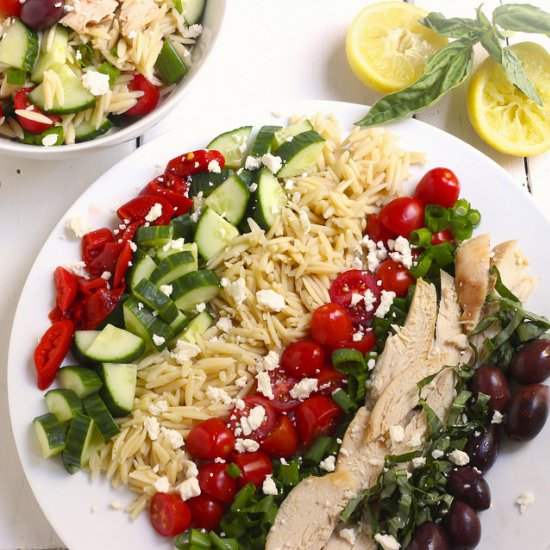 Greek Chicken & Orzo Salad