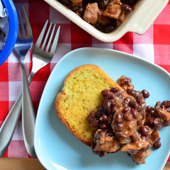 Barbecue Pork and Black Beans