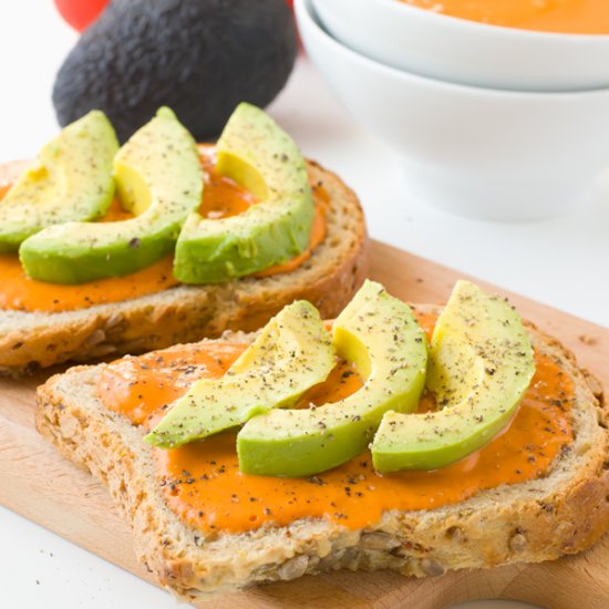 Spanish Salmorejo and Avocado Toast