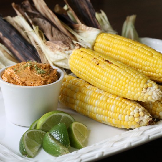 Sweet Corn w/ Chili Lime Butter