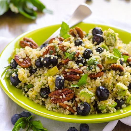 Blueberry & Avocado Quinoa Salad