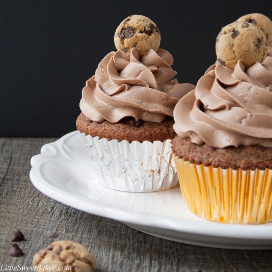 Chocolate Chip Cookie Cupcakes