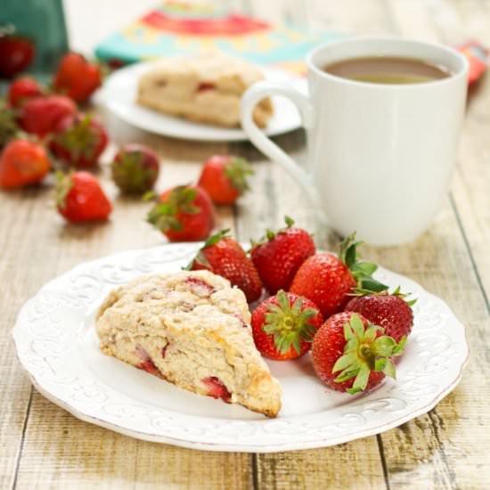 Fresh Strawberry Scones