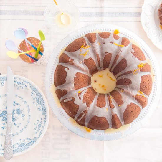 Plum, Chocolate, Orange Bundt Cake