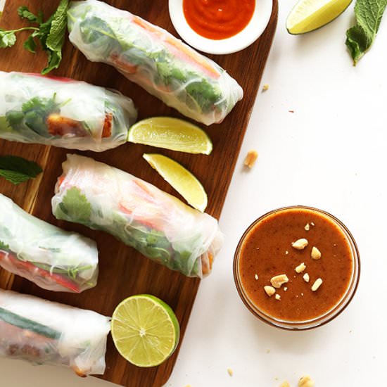 Vietnamese Tofu Spring Rolls