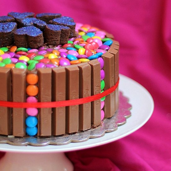 Kit Kat & Gems Cake