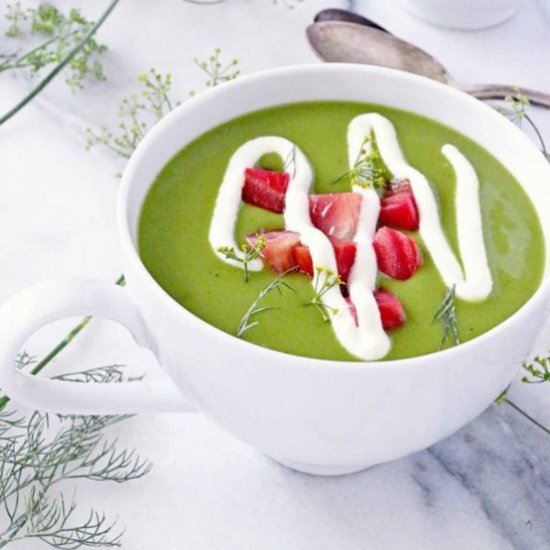 Watercress Soup with Roasted Beets