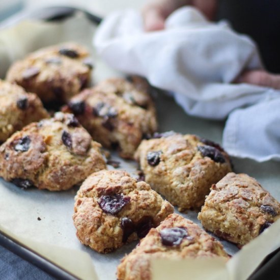 Fresh Cherry Scones