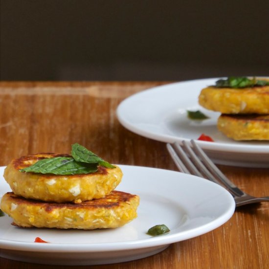 Cabbage Channa dal Tikki