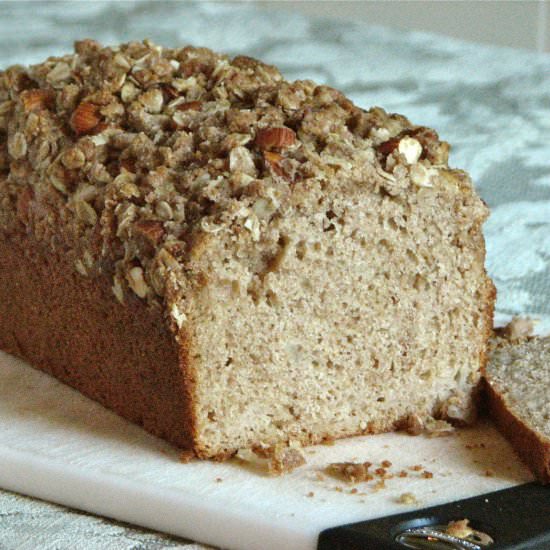 Apple Cinnamon Streusel Bread