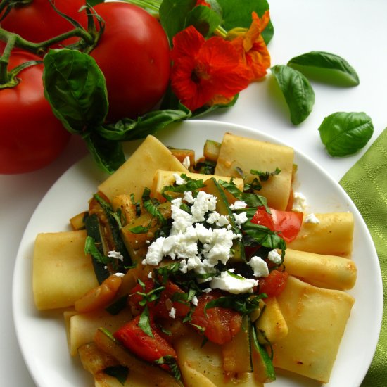 Zucchini and Tomato Pasta