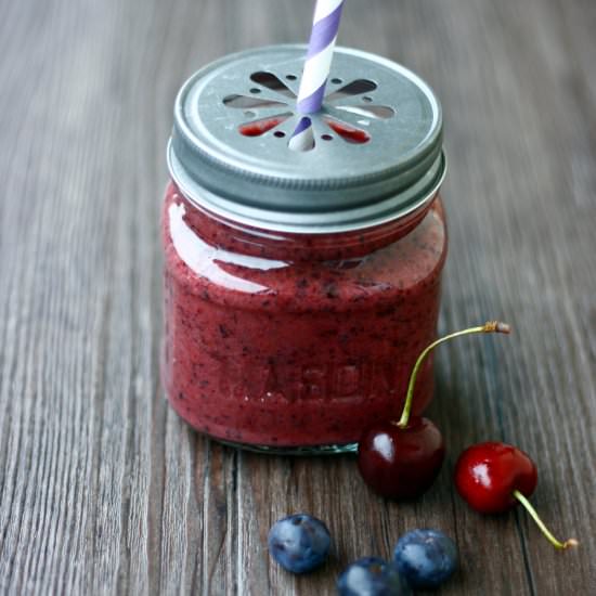 Blueberry Cherry Smoothie