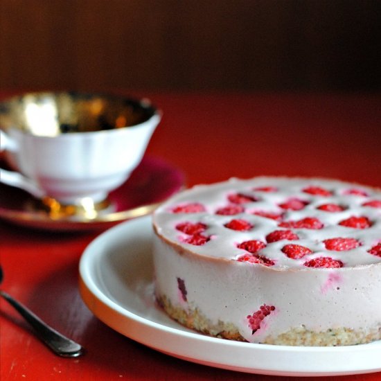 Raw Vegan Raspberry Cheesecake