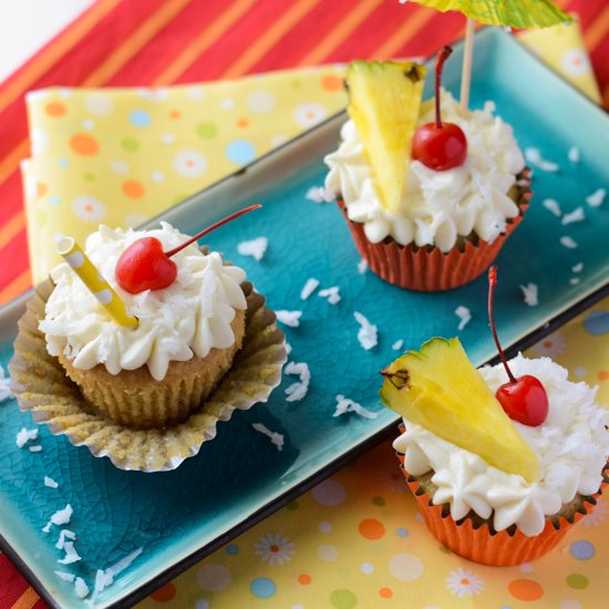 Piña Colada Cupcake