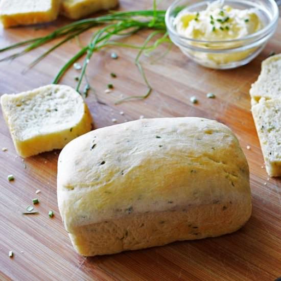 Sour Cream Chive Bread – Vegan