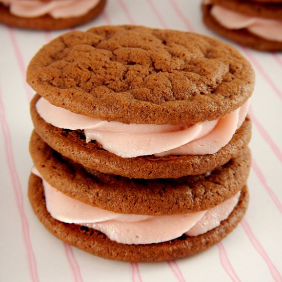 Chocolate Raspberry Sandwich Cookie