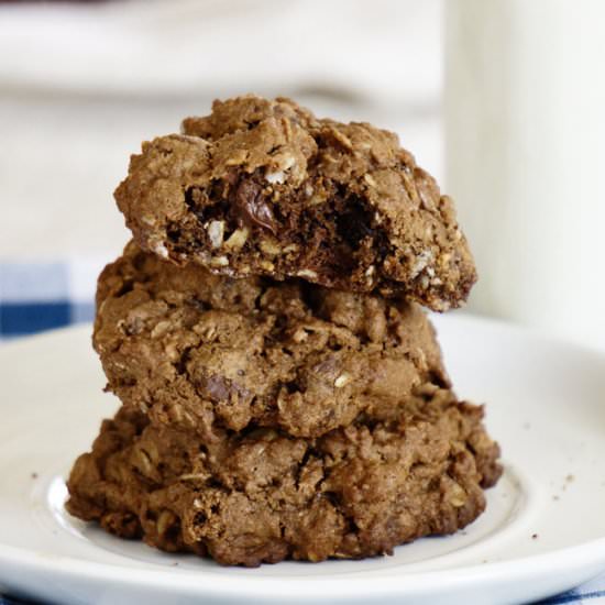 Chocolate Flavor Oatmeal Cookie