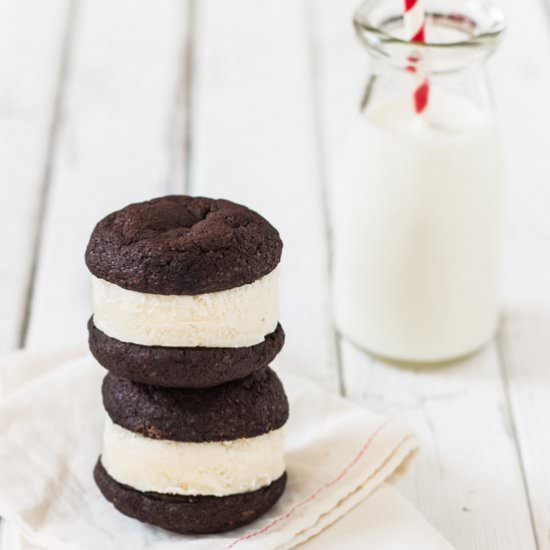 Cookie Ice Cream Sandwiches