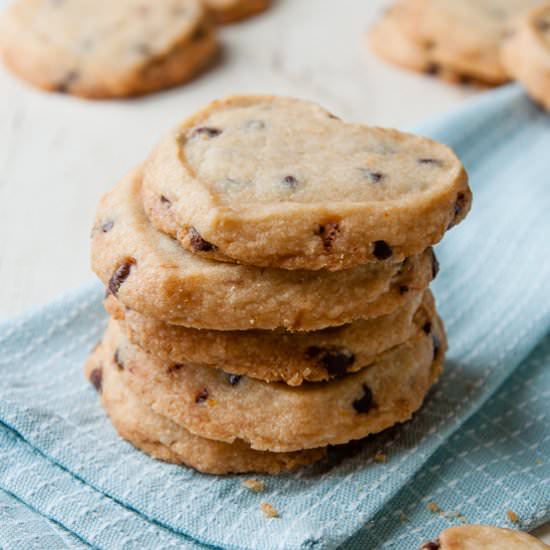 Orange Chocolate Chip Shortbread