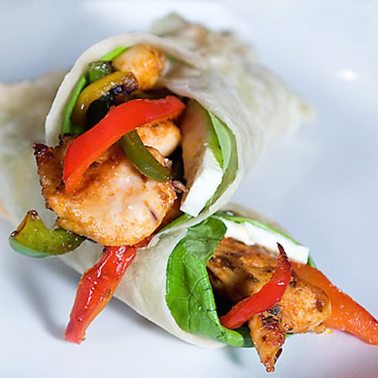 Healthy Chicken fajitas