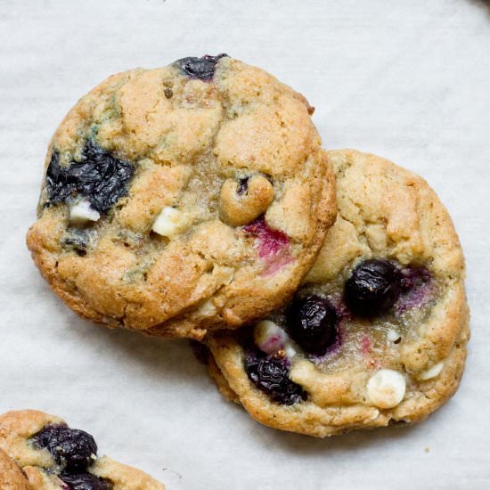 Blueberry White Chocolate Cookies