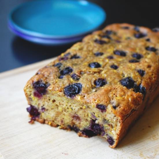 Blueberry zucchini bread