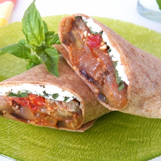 Caponata & Goat Cheese Wrap