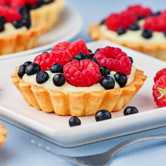 Berry Custard Tartlets