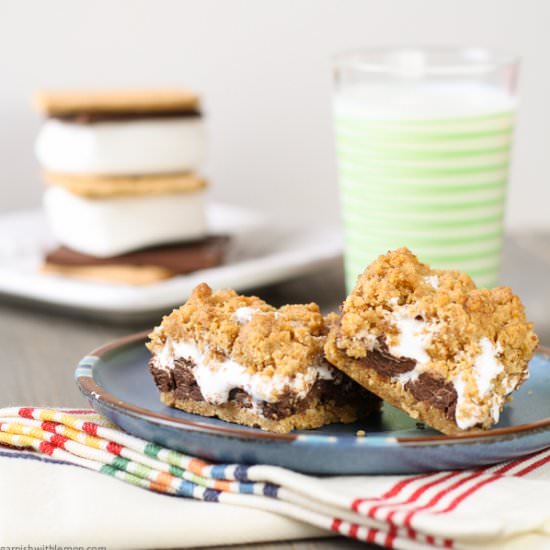 Gooey Baked S’mores Bars