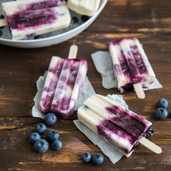 Blueberry Coconut Ice Pops