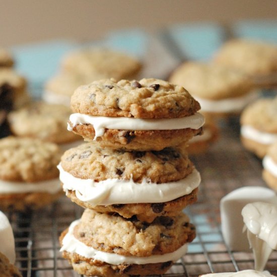 S’mores Oatmeal Cream Pies