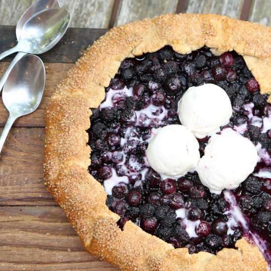 Black Raspberry & Blueberry Galette